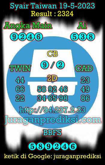 prediksi taiwan 19 mei 2023, syair taiwan hari ini jumat 19-5-2023, angka keluar togel taiwan, toto jitu taiwan 19 mei 2023 akurat