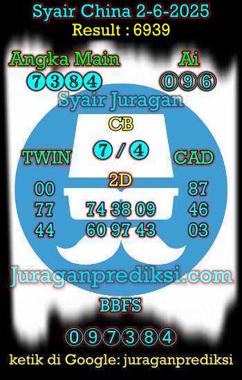 prediksi china 2 juni 2025, syair china hari ini senin 2-6-2025, bocoran china, prediksi china akurat, syair china, prediksi china jitu