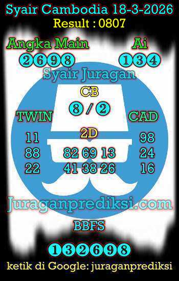 prediksi cambodia Rabu 18 maret 2026, syair cambodia hari ini rabu 18-3-2026, prediksi syair kamboja 18 maret 2026 4d jitu dan akurat